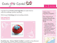 Tablet Screenshot of createyourcupcake.com.au